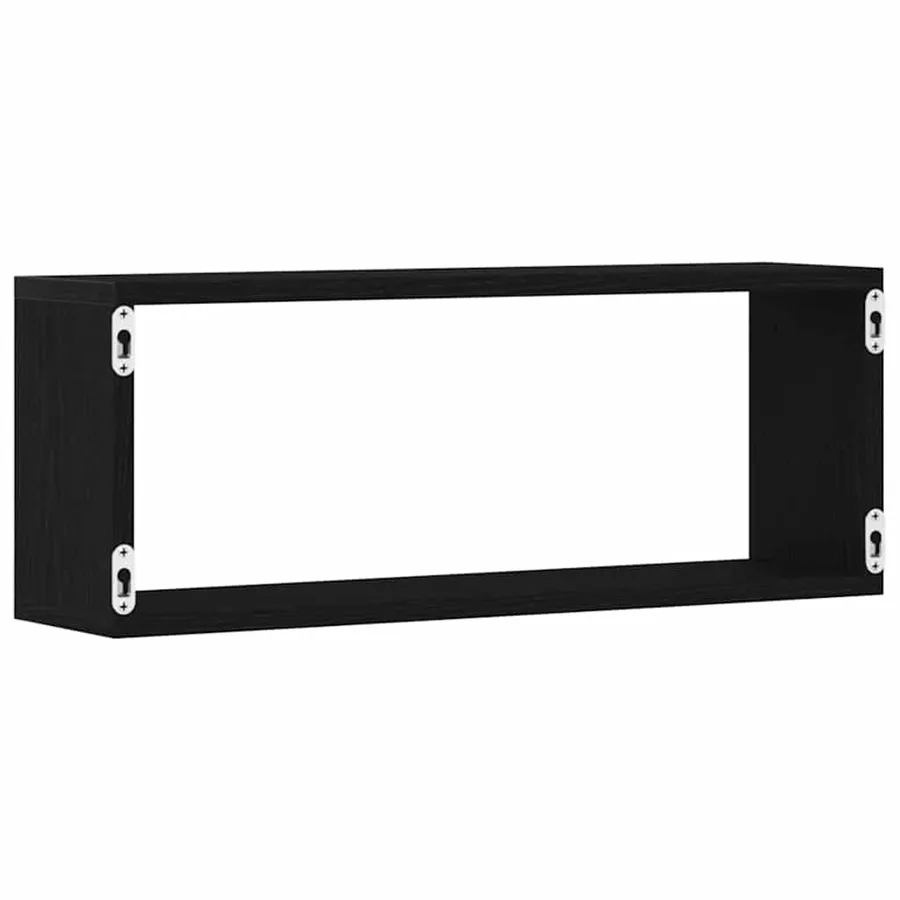 Étagères Murales avec étagère 6 pcs Chêne noir 60 x 15 x 23 cm - 7