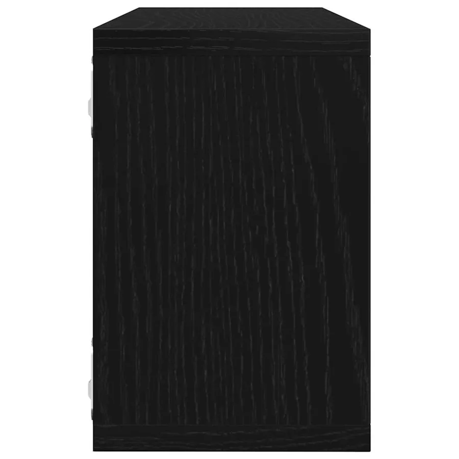 Étagères Murales avec étagère 6 pcs Chêne noir 60 x 15 x 23 cm - 9
