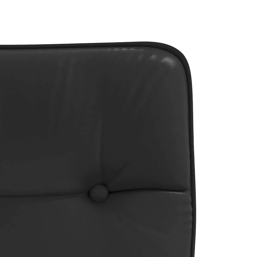 Chaises à manger lot de 6 noir similicuir - 8