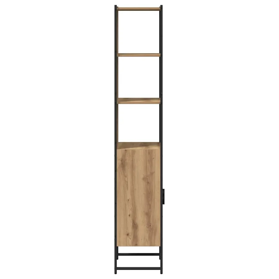 Armoire de salle de bain chêne artisanal 33 x 33 x 185,5 cm - 7