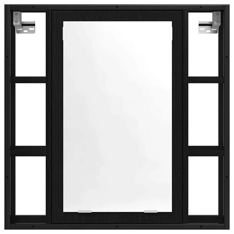 Ensemble de mobilier de salle de bain 4 pcs Chêne noir - 9
