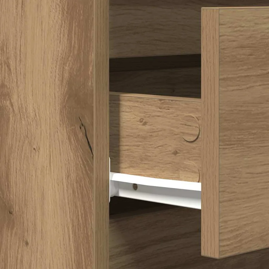 Buffet Chêne artisanal 60 x 35 x 70 cm Bois d'ingénierie - 10