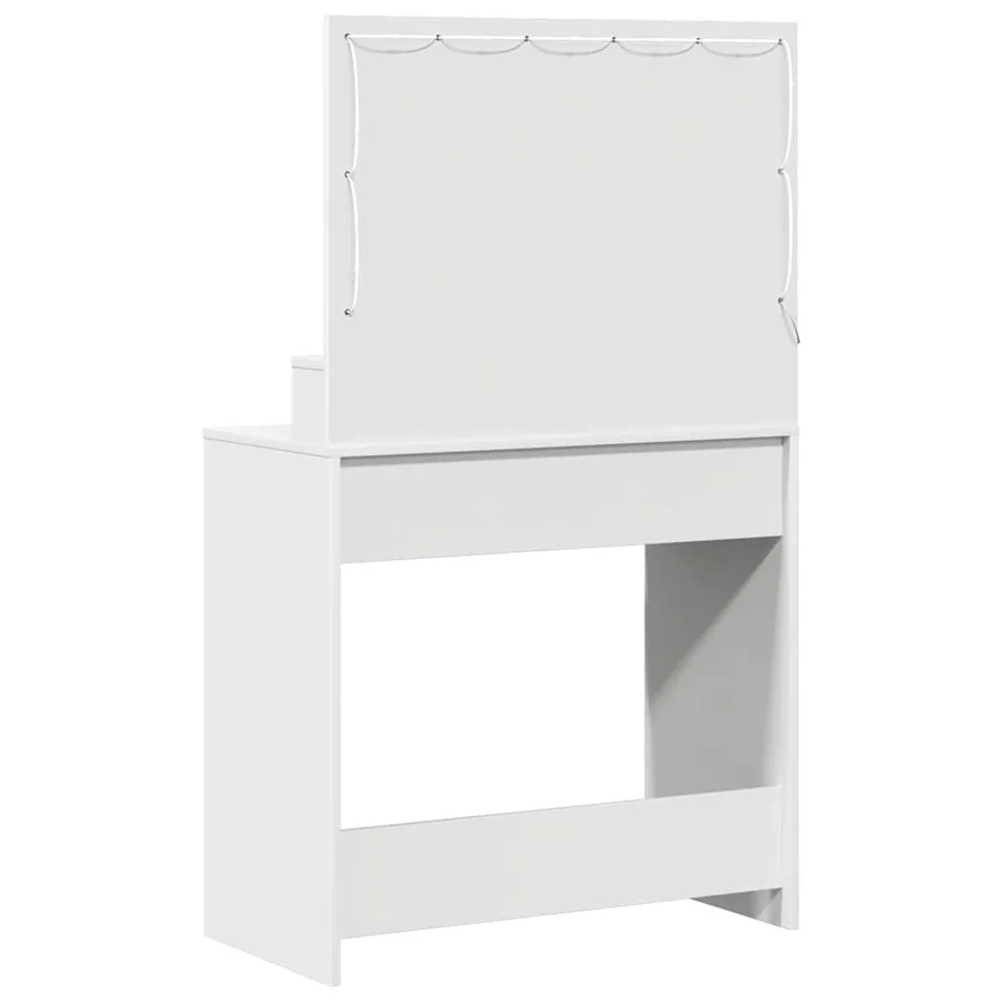 Table de Toilette Blanc 79 x 41 x 135 cm Bois d'ingénierie - 7