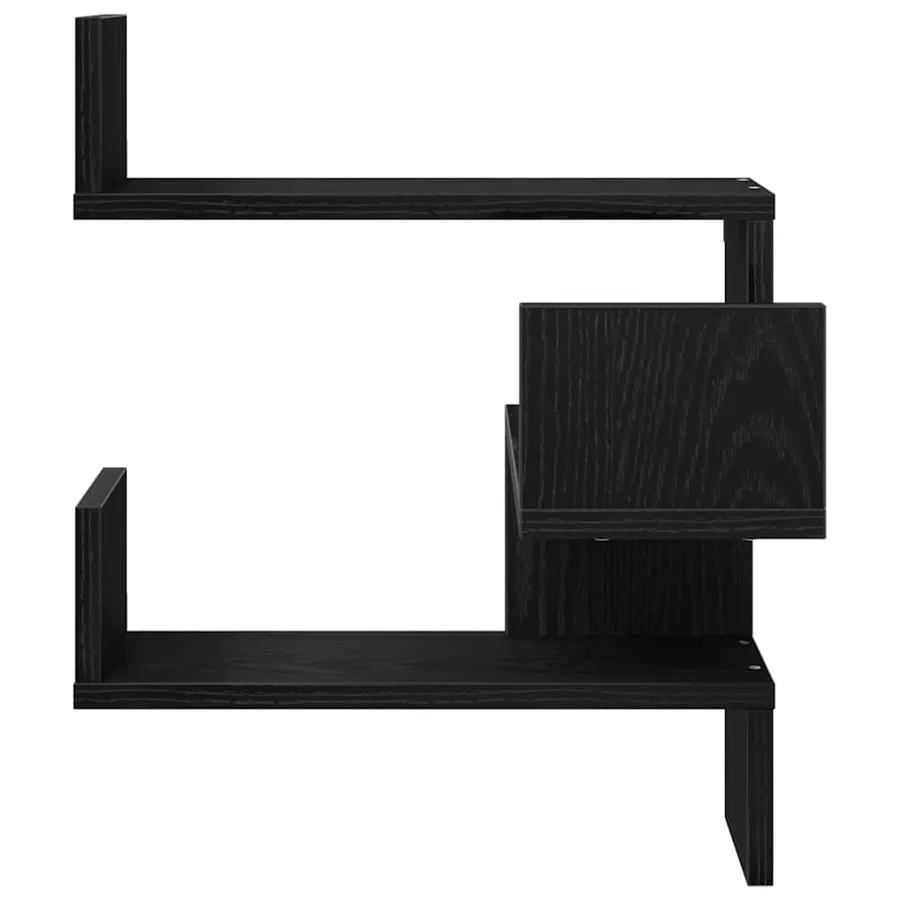 Étagère Murale avec étagère 2 pcs Chêne noir 40 x 40 x 49,5 cm - 5