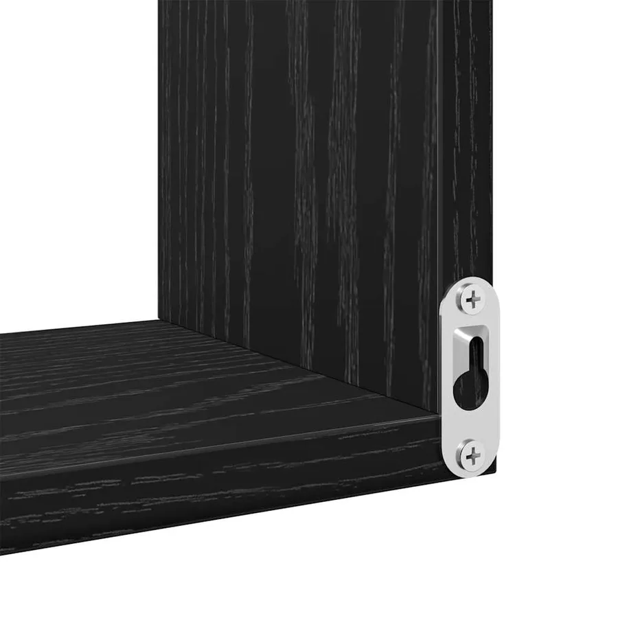 Étagère Murale avec étagère 2 pcs Chêne noir 40 x 40 x 49,5 cm - 8