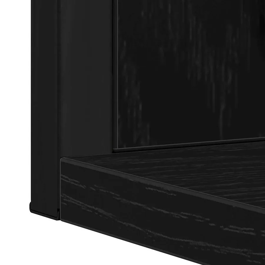 Ensemble de mobilier de salle de bain Montage mural 2 pcs Noir - 11