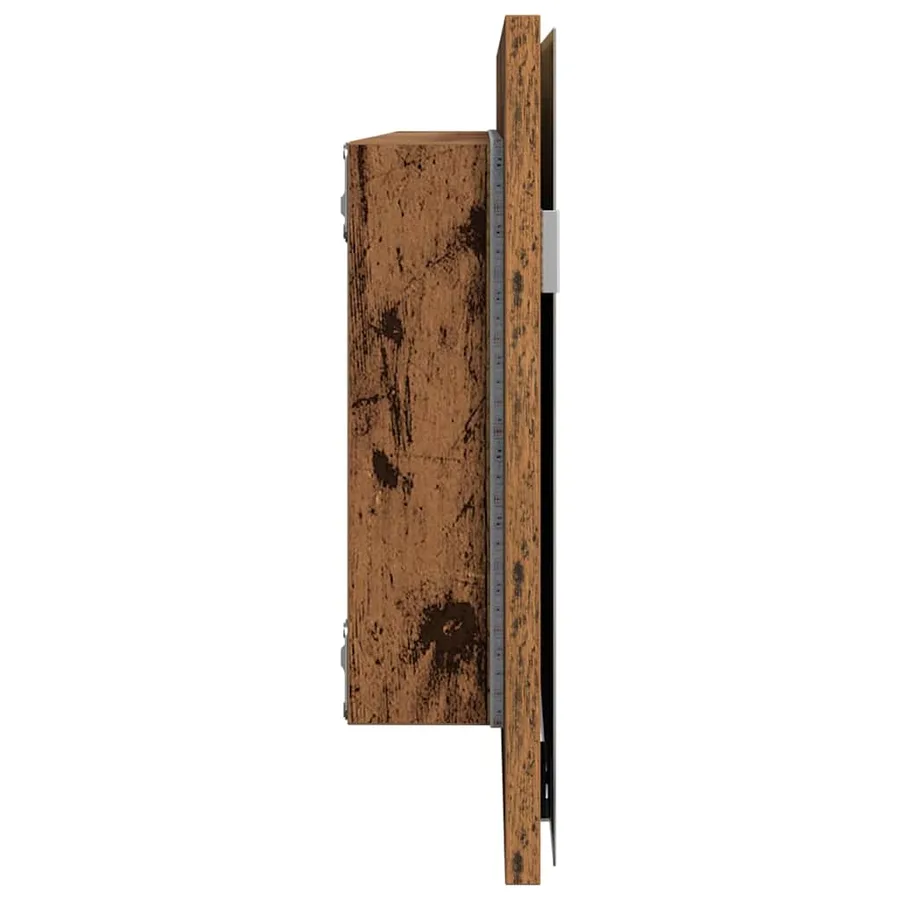 Miroir Bois ancien 80 x 37 cm Verre et Bois Ingénierie - 6