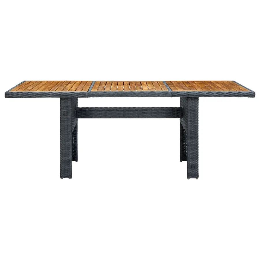 Ensemble à manger d'extérieur 7pcs et coussins résine tressée - 10