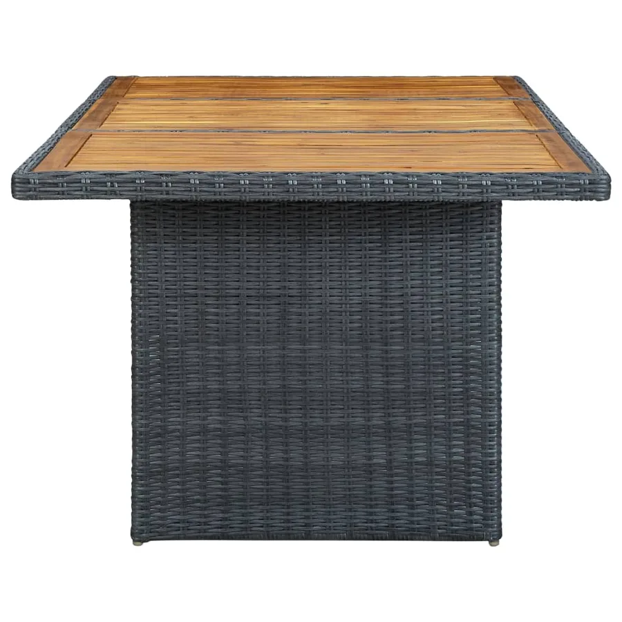 Ensemble à manger d'extérieur 7pcs et coussins résine tressée - 11