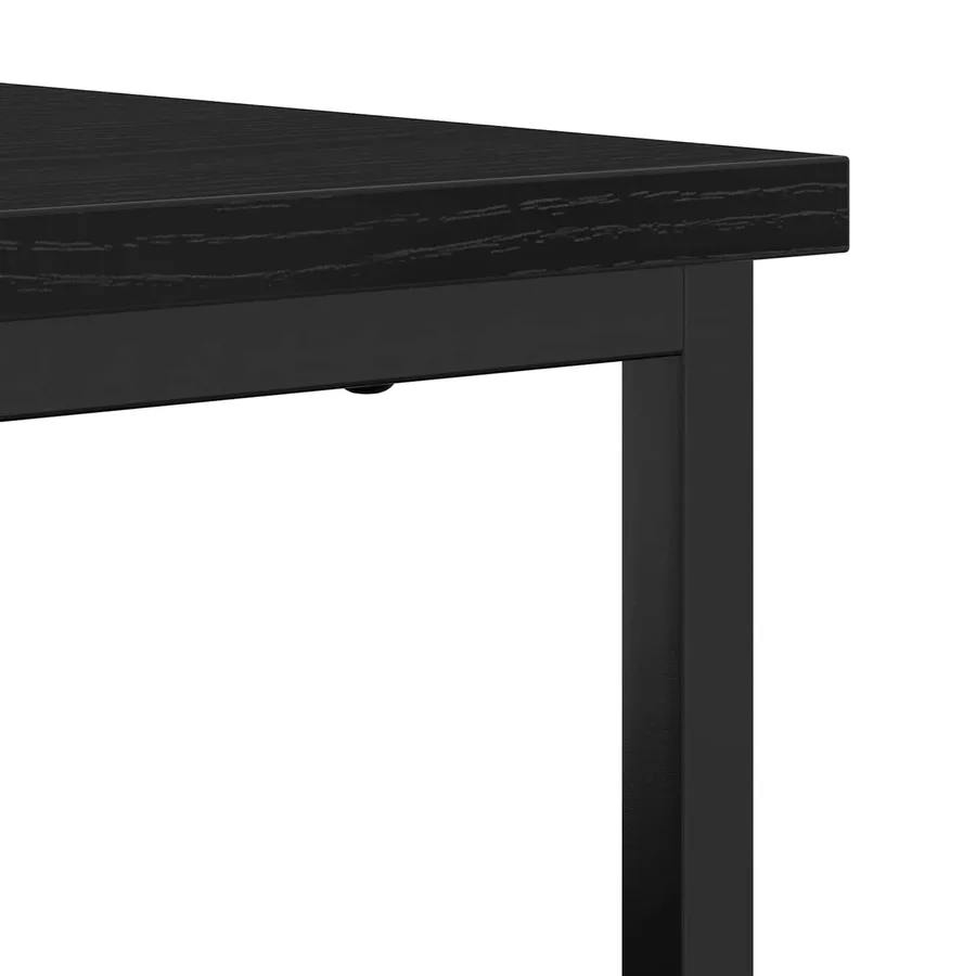 Buffet Chêne noir 69 x 35 x 80 cm Bois d'ingénierie - 9