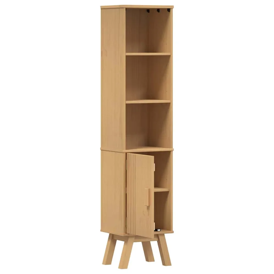 Armoire de salle de bain Olden Marron 35 x 30 x 159 cm - 5