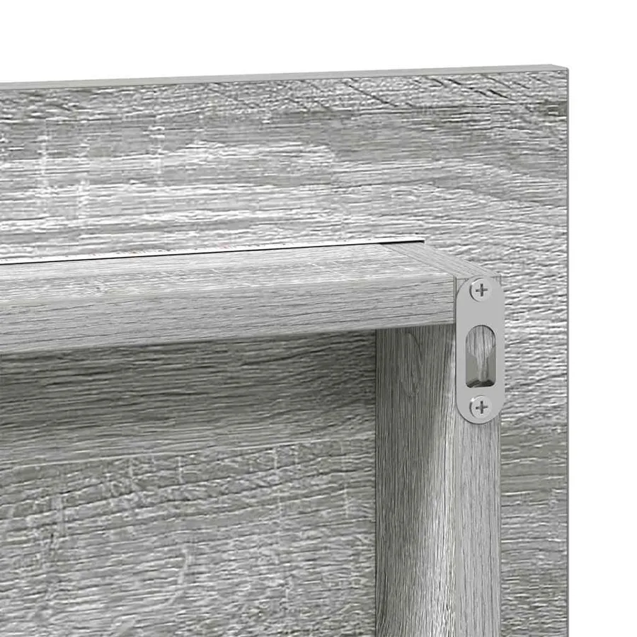 Miroir Sonoma gris clair 80 x 37 cm Verre et Bois Ingénierie - 9