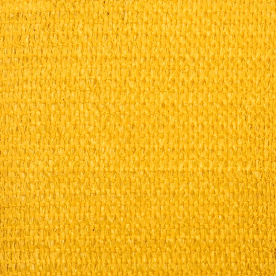 Voile d'ombrage 160 g/m² triangulaire jaune 5x6x6 m PEHD - 9