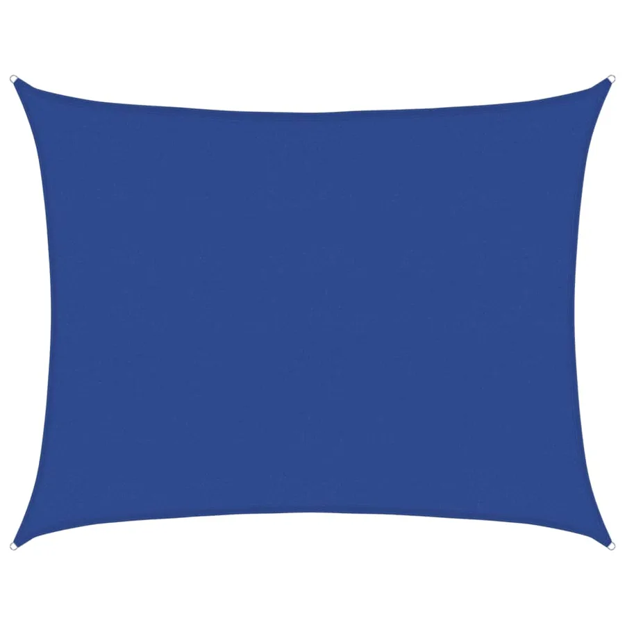 Voile d'ombrage 160 g/m² rectangulaire bleu 6x7 m PEHD - 2