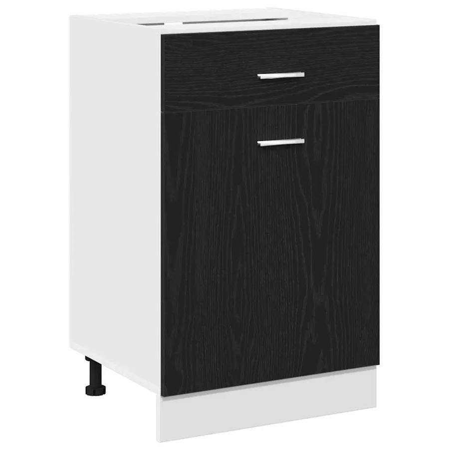 Armoire suspendue avec tiroir Chêne noir 50 x 46 x 81,5 cm - 2