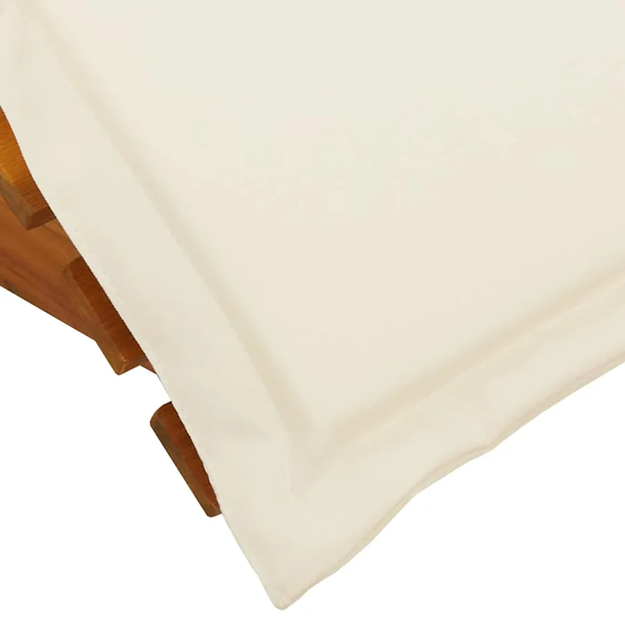 Transat avec coussin 2 pcs Marron Bois d'Acacia Massif - 9
