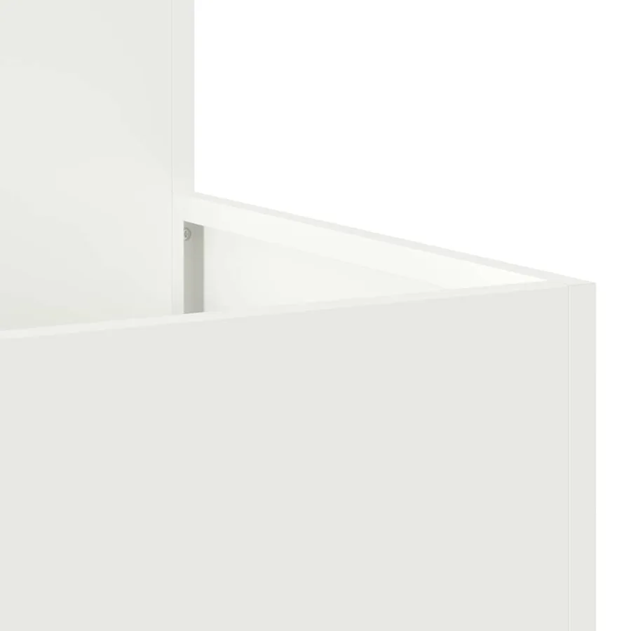 Cache-pot de jardin Blanc 100 x 100 x 48 cm Acier - 9