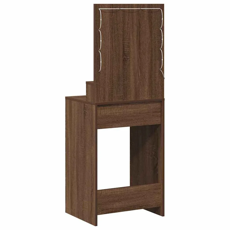 Table de Toilette Chêne brun 50 x 41 x 135 cm Bois d'ingénierie - 6