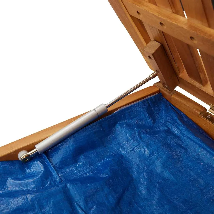 Boîte à coussins d'extérieur 150x50x60,5cm bois massif d'acacia - 10
