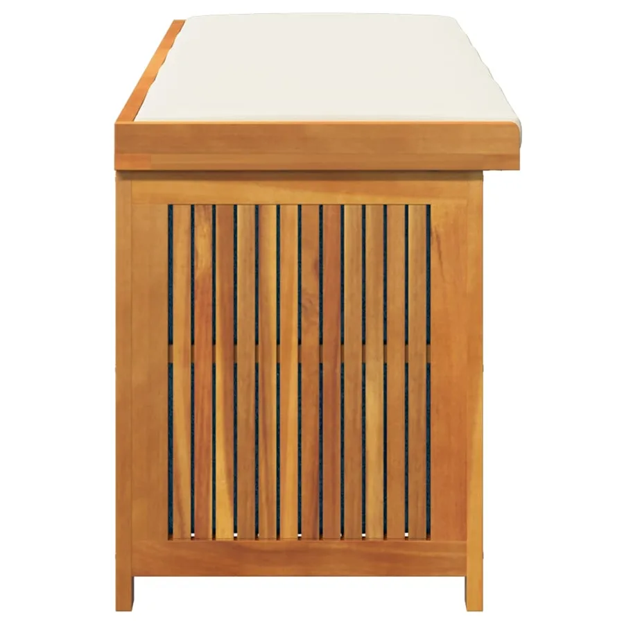 Boîte à coussins d'extérieur 150x50x60,5cm bois massif d'acacia - 6