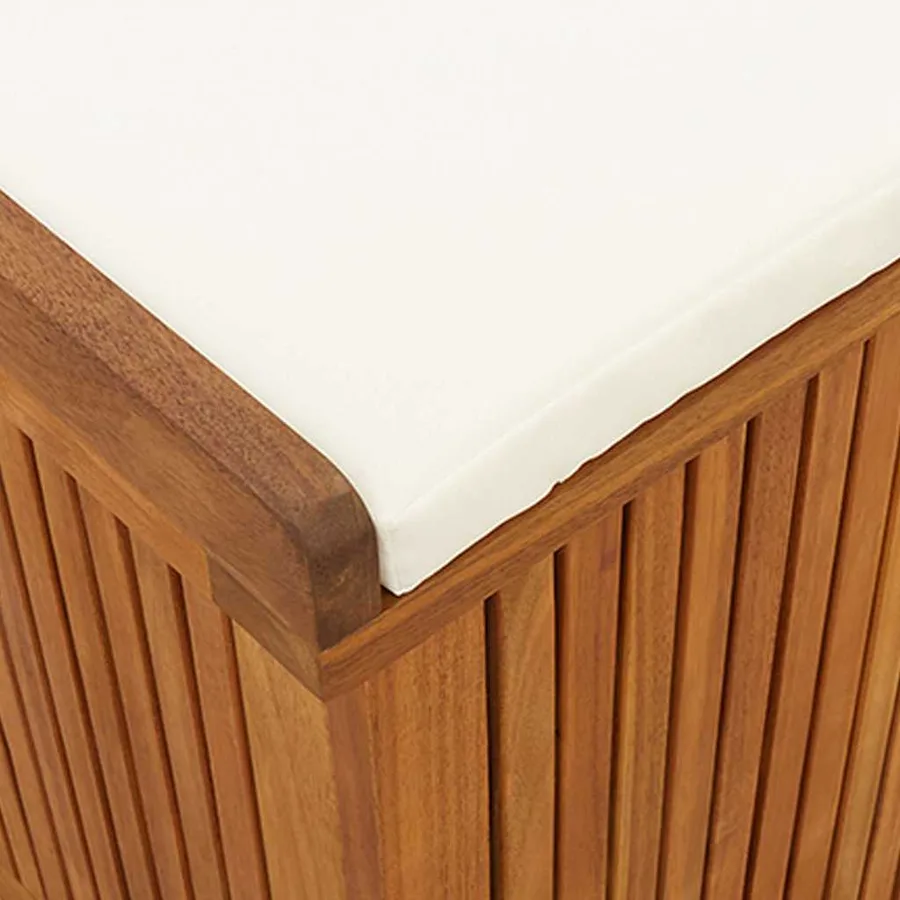 Boîte à coussins d'extérieur 150x50x60,5cm bois massif d'acacia - 9