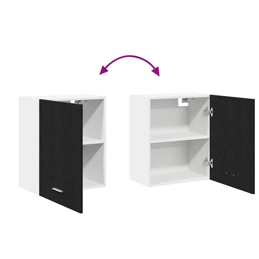 Armoire suspendue Lyon 2 pcs Chêne noir 50 x 31 x 60 cm - 12