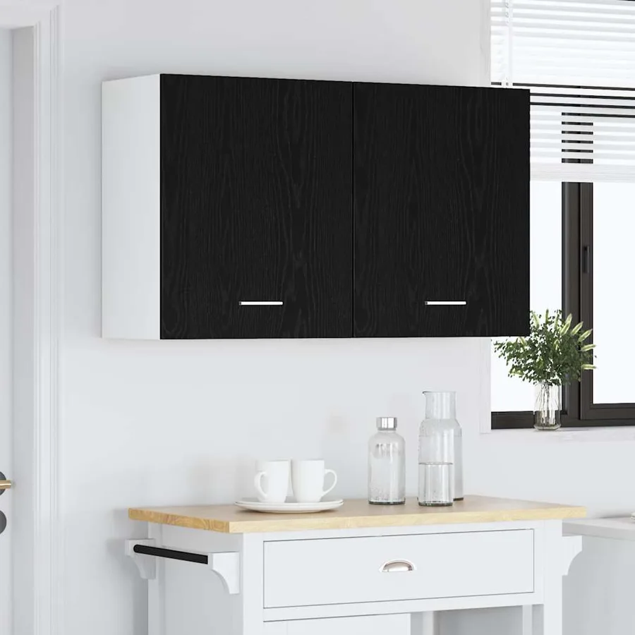 Armoire suspendue Lyon 2 pcs Chêne noir 50 x 31 x 60 cm - 4