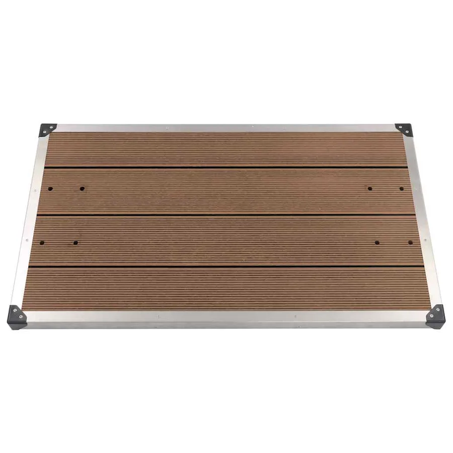Garden Shower with Brown Base 225 cm Stainless Steel - 13