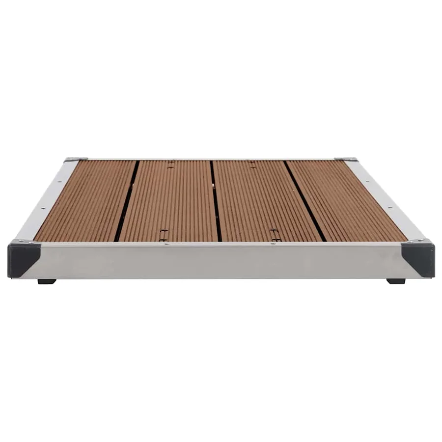 Garden Shower with Brown Base 225 cm Stainless Steel - 14