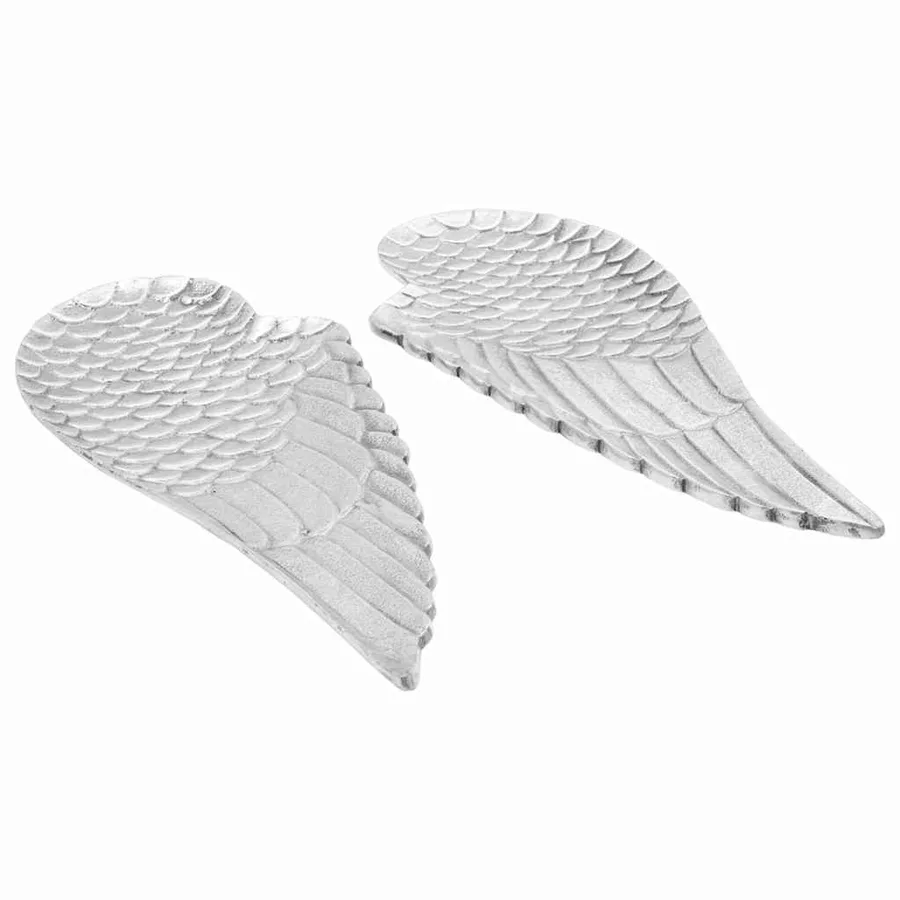 Corbeille de fruits 2 pcs Argenté 40 x 18 x 2.5 cm Aluminium - 2