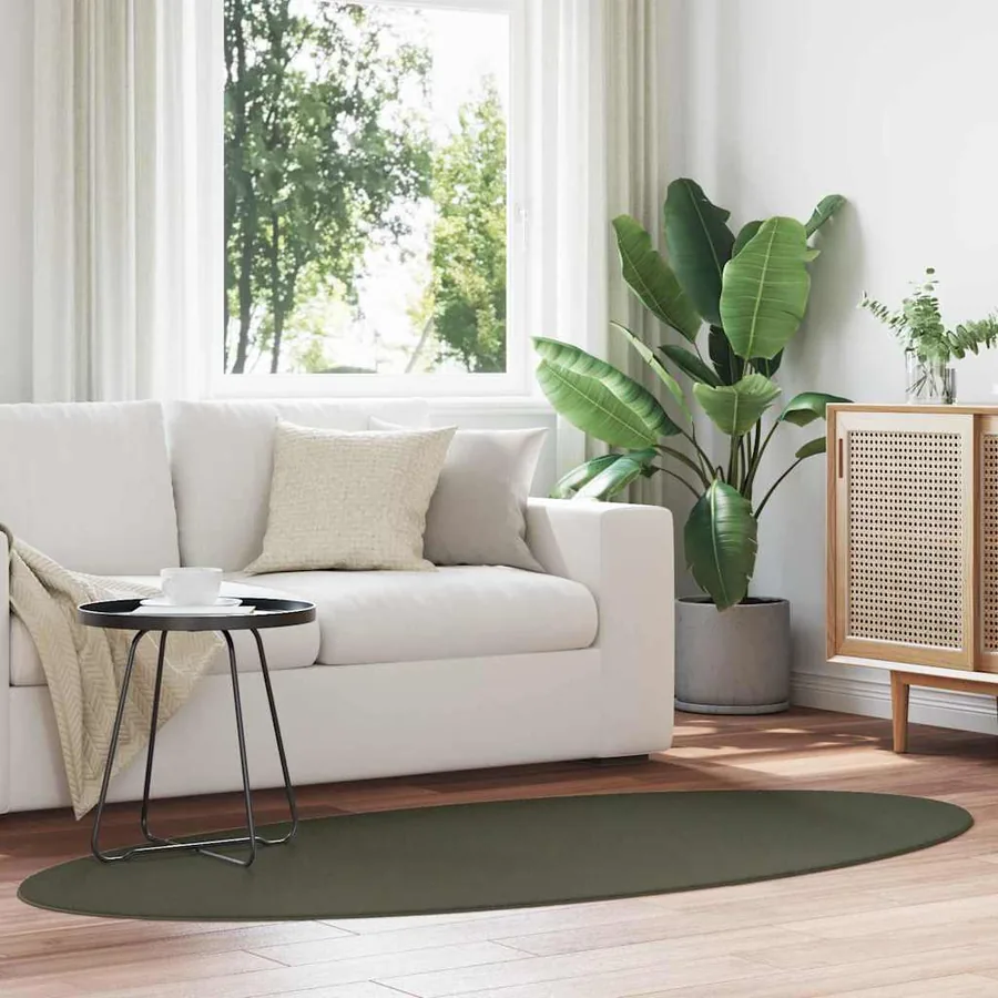 Tapis de surface HUARTE Vert forêt 100 x 200 cm 100% Polyester