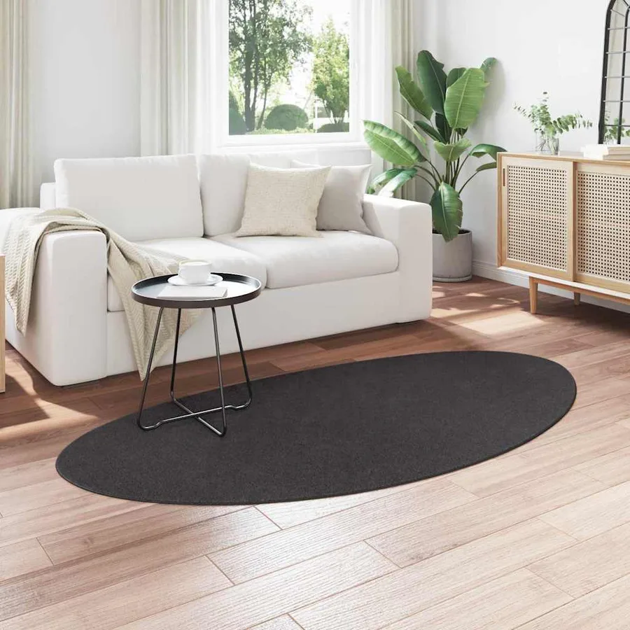 Tapis de surface HUARTE Anthracite 100 x 200 cm Polyester - 3