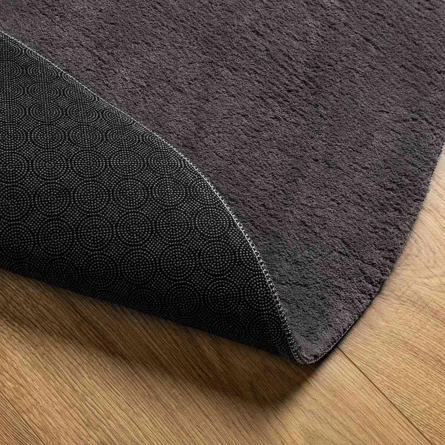 Tapis de surface HUARTE Anthracite 100 x 200 cm 100% Polyester - 5