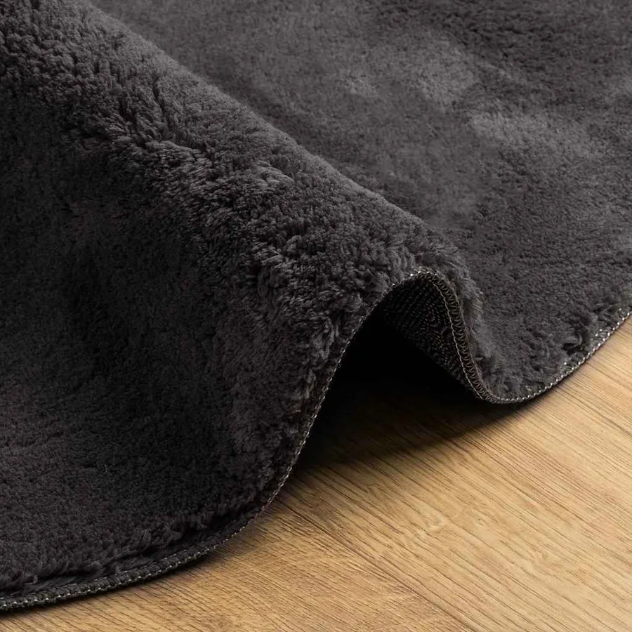Tapis de surface HUARTE Anthracite 100 x 200 cm 100% Polyester - 7