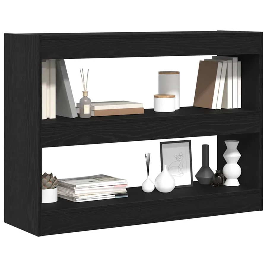 Bibliothèque Chêne noir 100 x 30 x 72 cm Bois d'ingénierie - 3