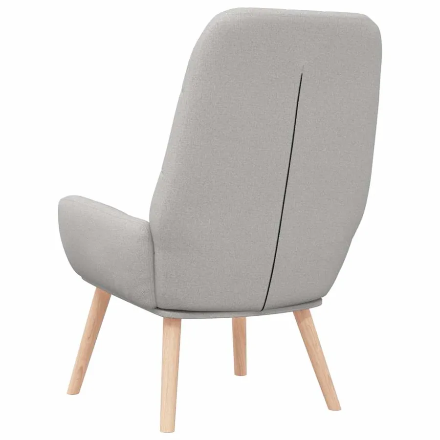 Fauteuil relaxant en tissu gris nuage - 6