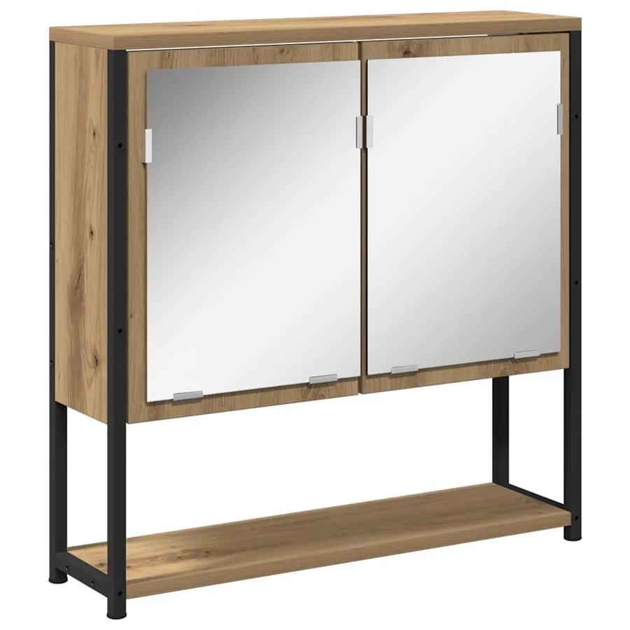 Ensemble de mobilier de salle de bain 3 pc Chêne artisanal - 5