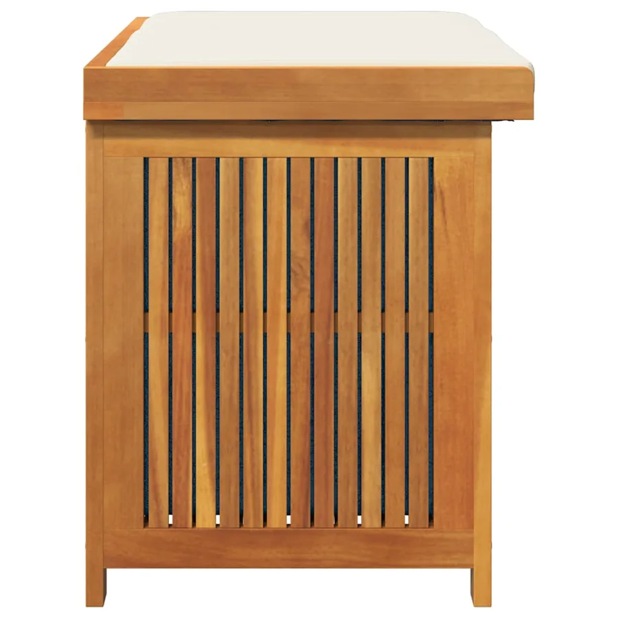 Boîte à coussins d'extérieur 90x50x60,5 cm bois massif d'acacia - 6