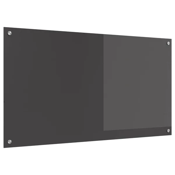 Crédence de cuisine Gris foncé 110 x 60 cm verre trempé