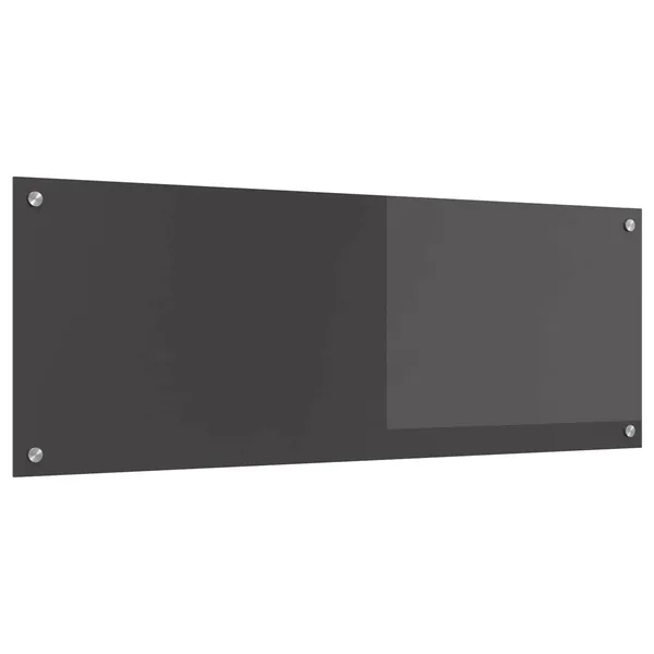 Crédence de cuisine Gris foncé 110 x 40 cm verre trempé