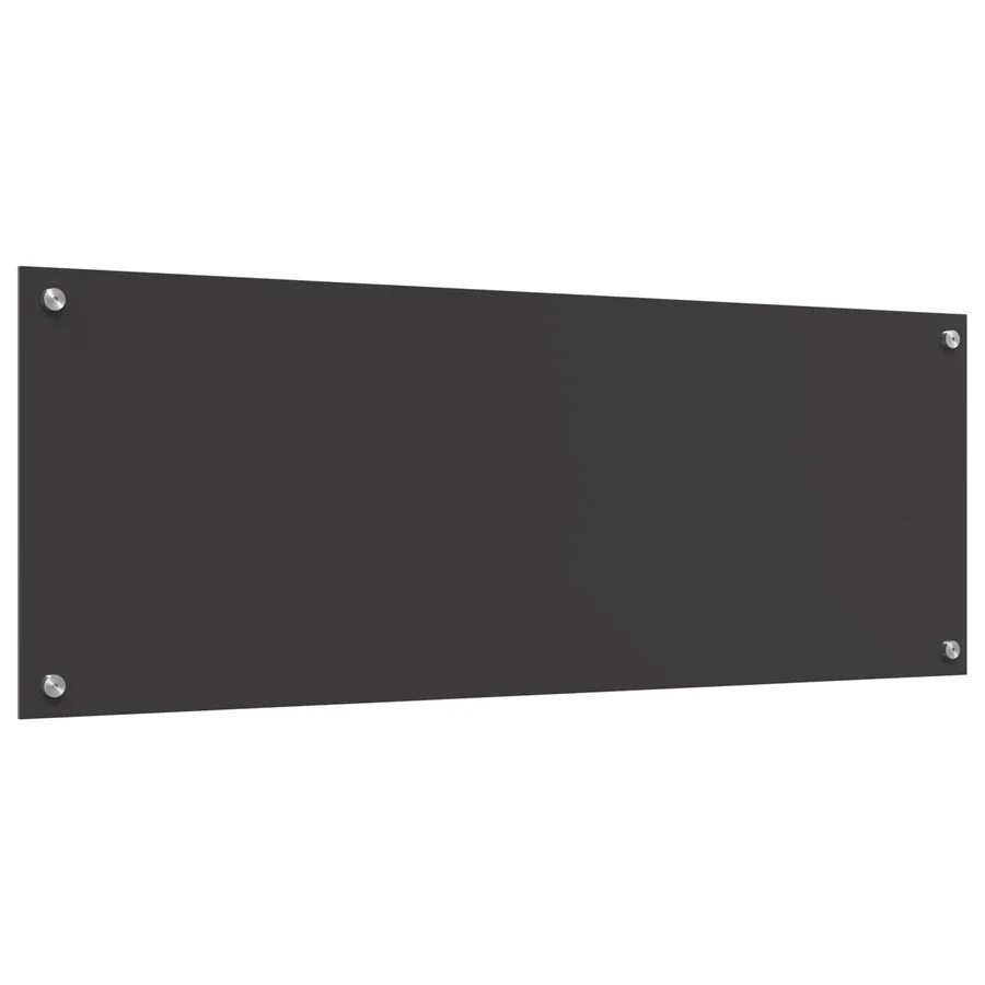 Crédence de cuisine Gris foncé 110 x 40 cm verre trempé - 4