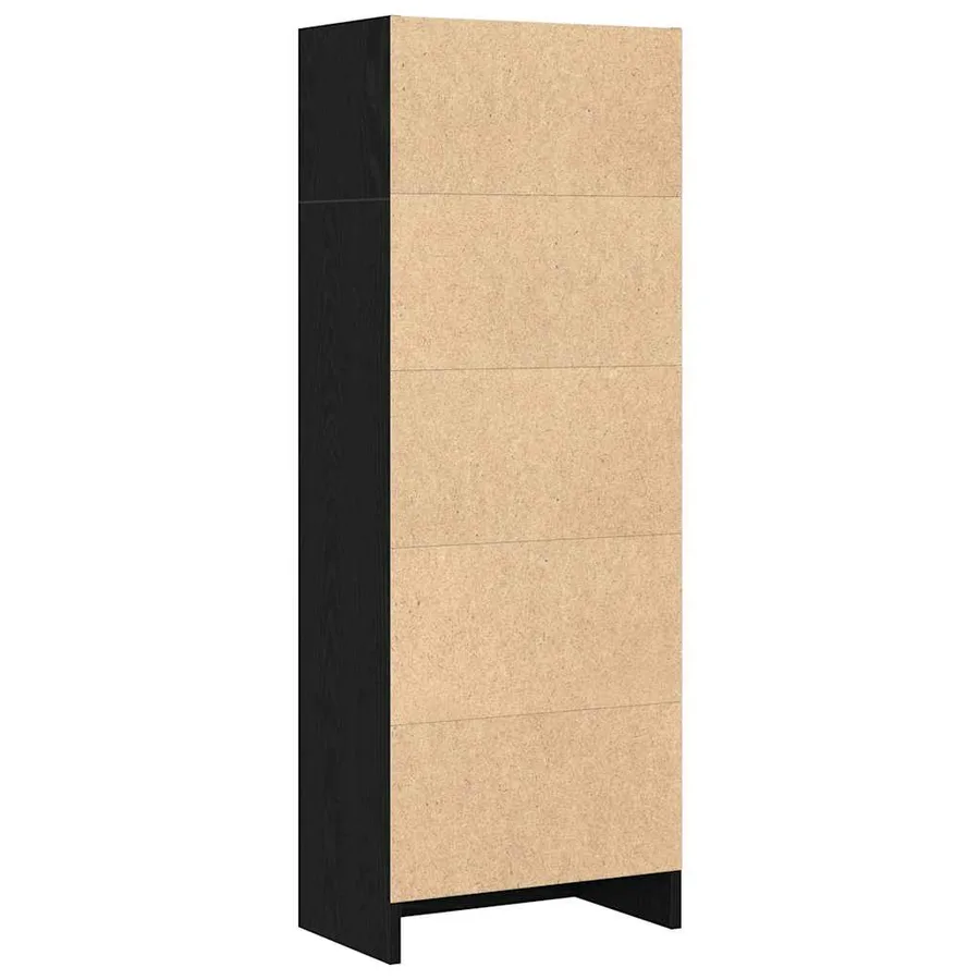 Bibliothèque en chêne noir 40 x 24 x 109 cm bois d'ingénierie - 5