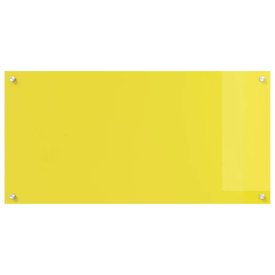 Crédence de cuisine Jaune 100 x 50 cm verre trempé - 2