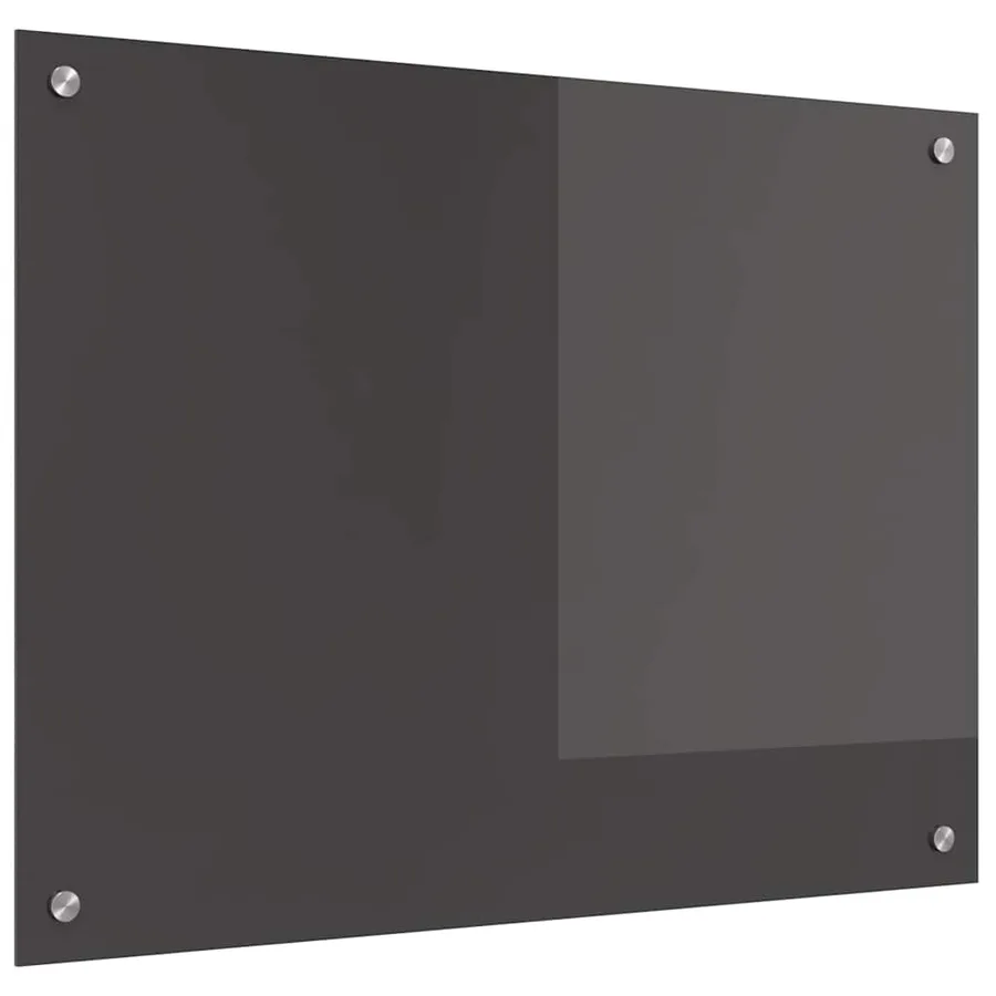 Crédence de cuisine Gris foncé 80 x 60 cm verre trempé - 2