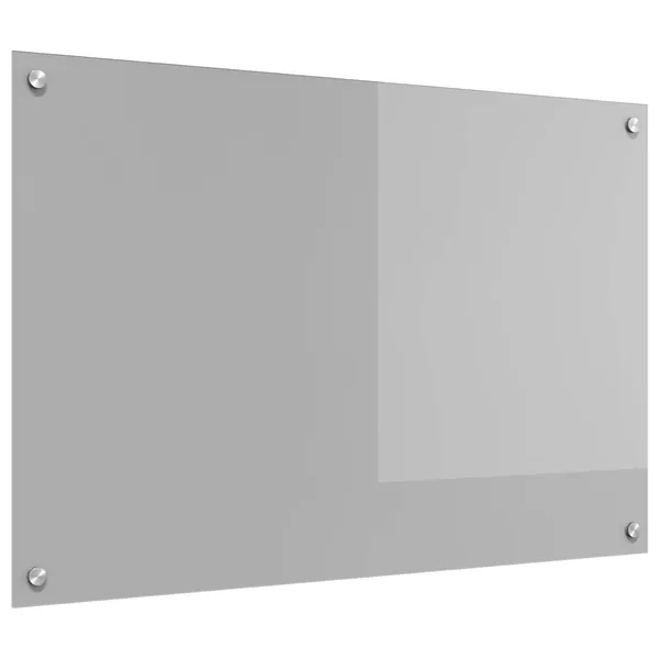 Crédence de cuisine Gris clair 90 x 60 cm verre trempé