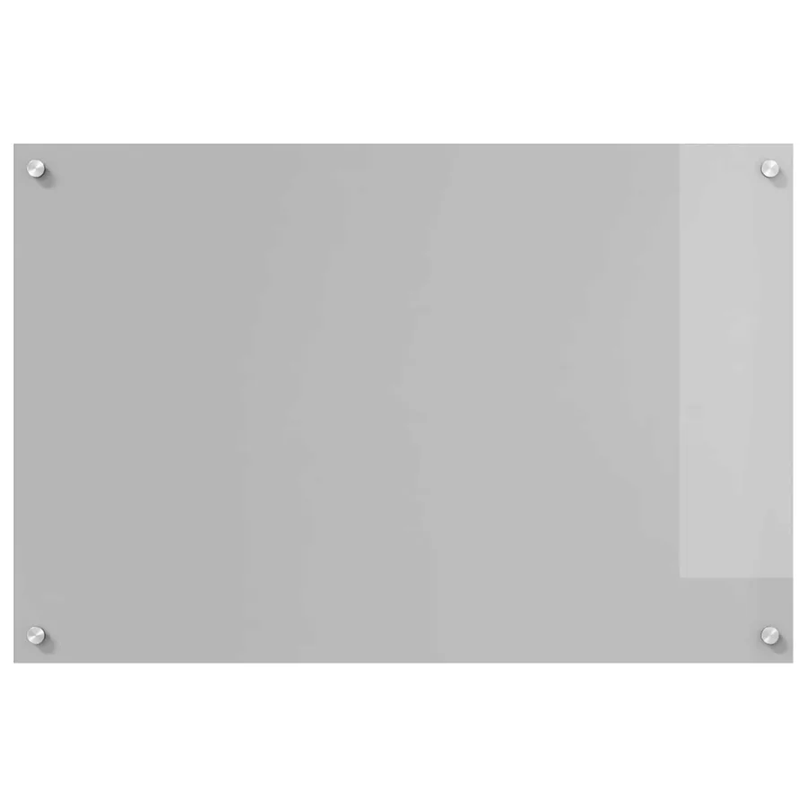 Crédence de cuisine Gris clair 90 x 60 cm verre trempé - 2