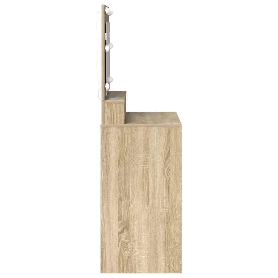 Table de Toilette avec étagère Chêne Sonoma 75,5 x 41 x 135 cm - 5