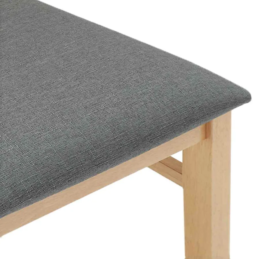Chaises à manger coussins 2 pcs bois massif caoutchouc - 8