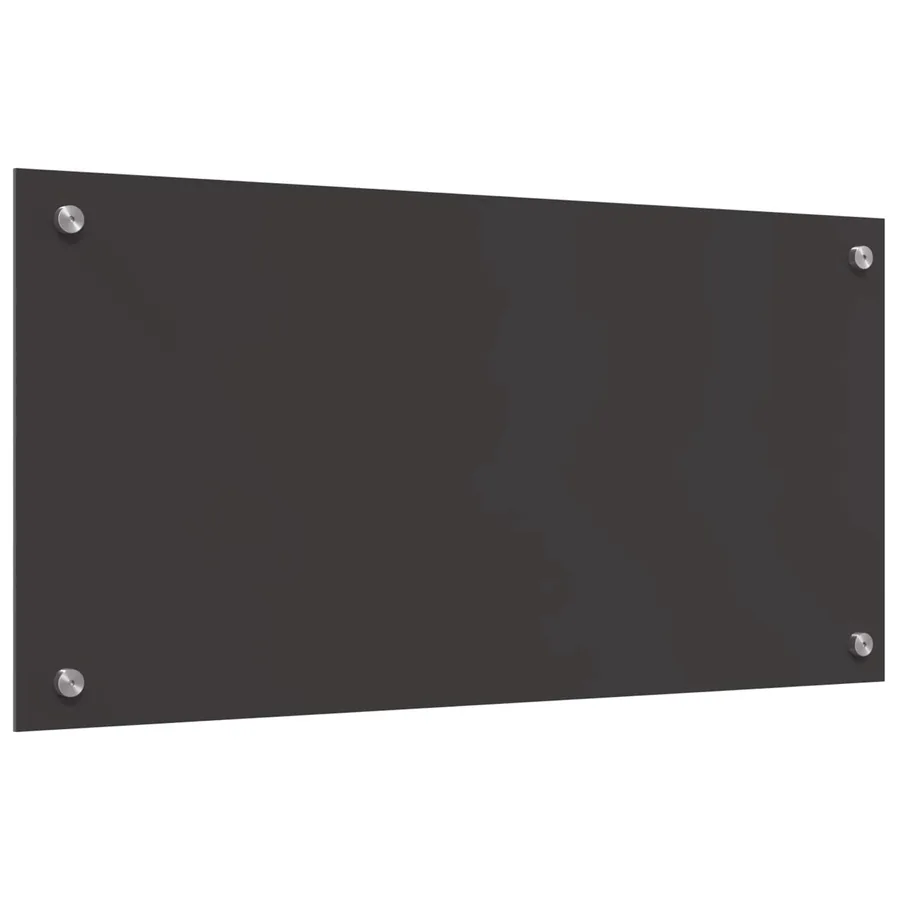 Crédence de cuisine Gris foncé 80 x 40 cm verre trempé - 4