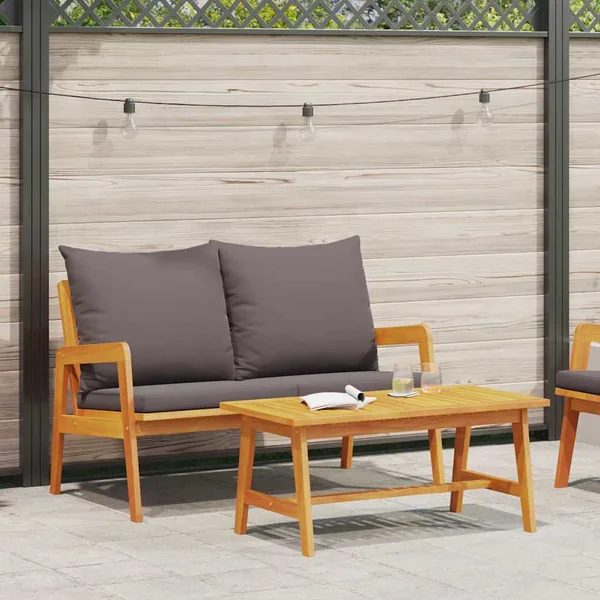Ensemble bistrot 2 pcs Huile Naturelle Bois d'Acacia Massif
